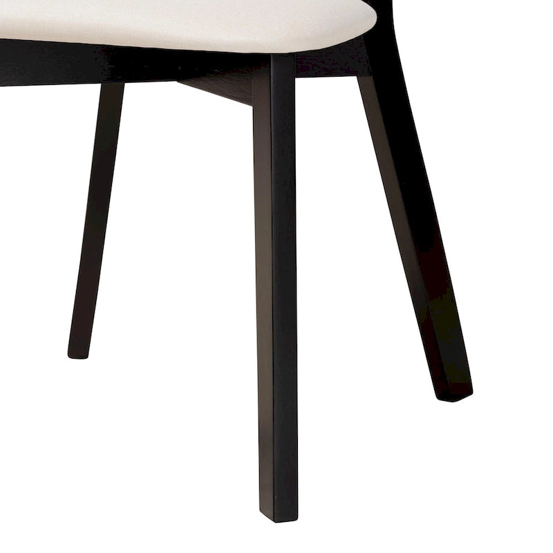 Sada 2 jídelních židlí z masivu ve stylu Mid-Century Modern