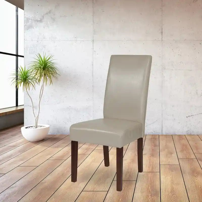 Upholstered Wood Parsons Chair (Set of 2) - 19W x 21.5D x 40H