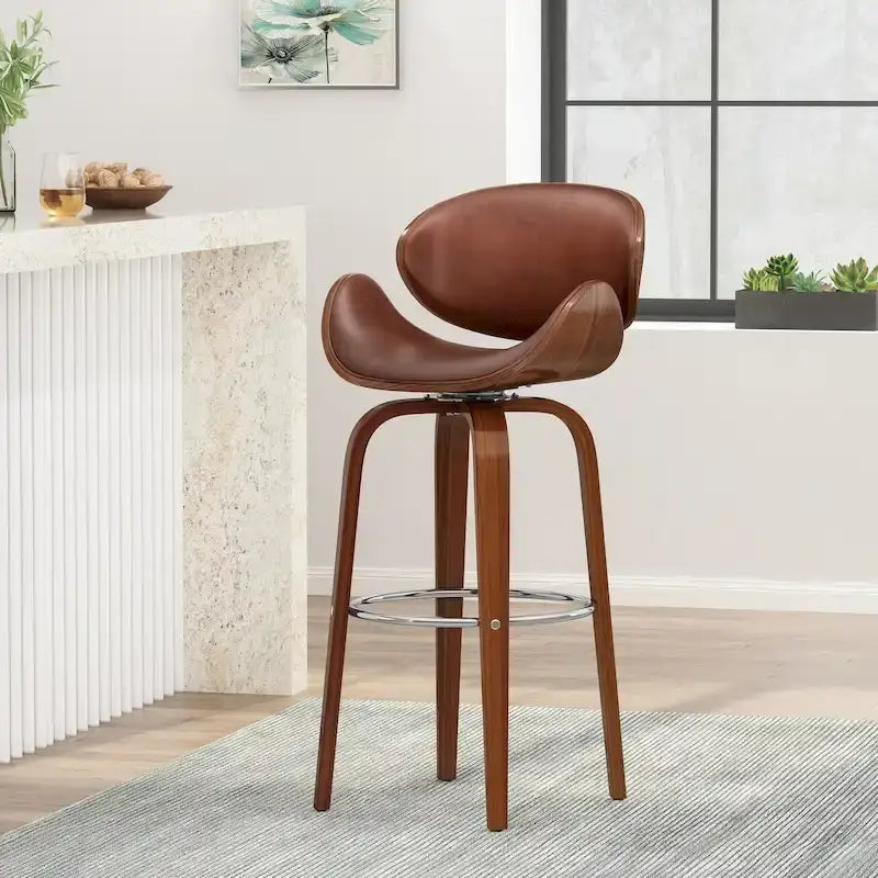 Indoor Upholstered Swivel Barstool