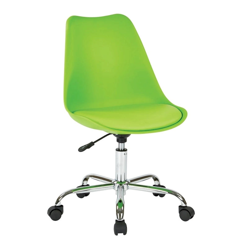 Pneumatic Chrome Base Office Chair