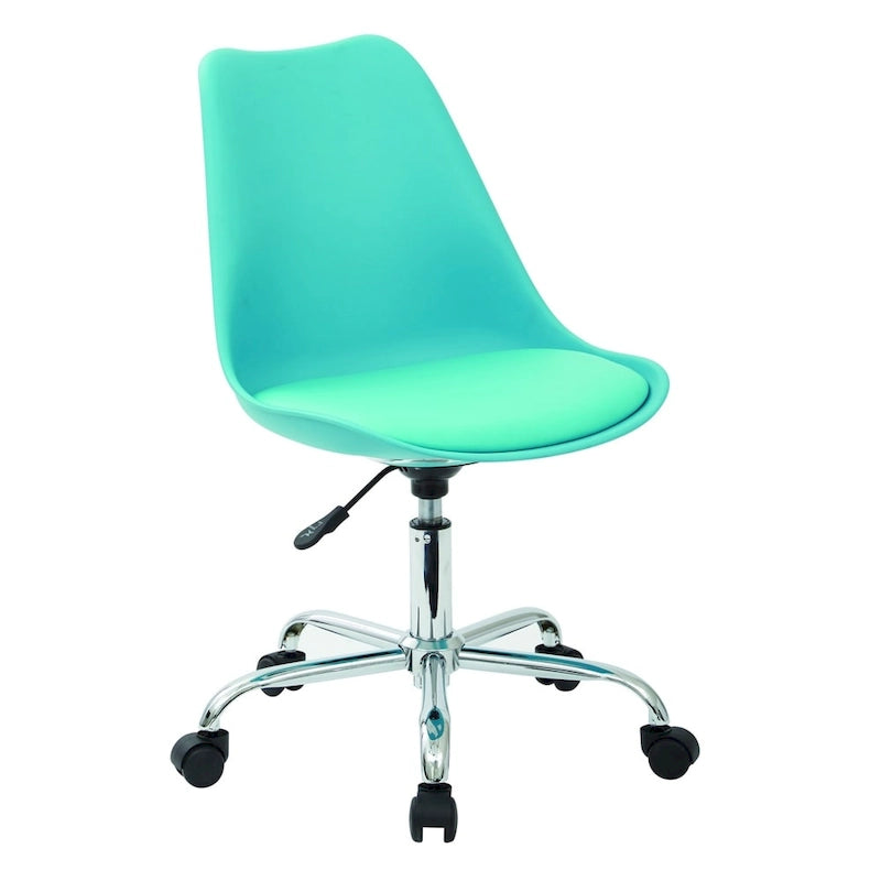 Pneumatic Chrome Base Office Chair