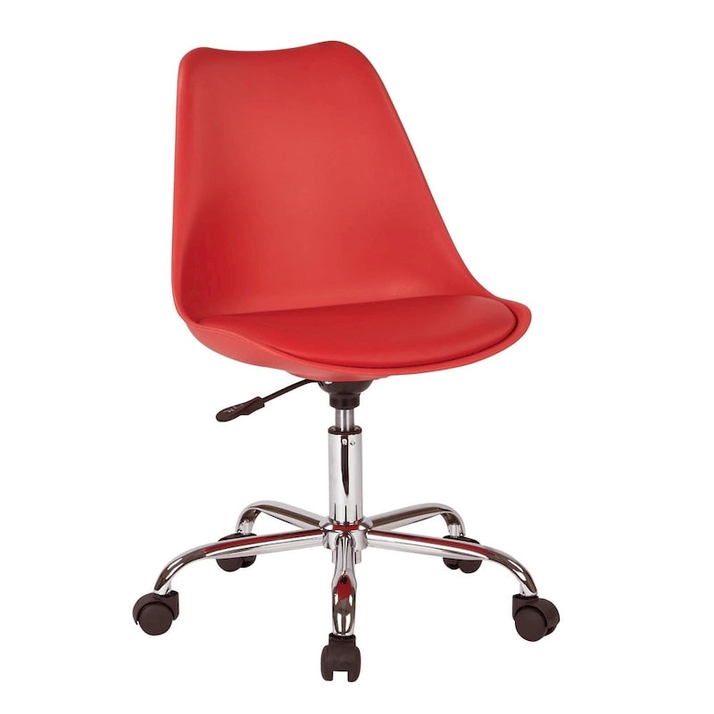 Pneumatic Chrome Base Office Chair