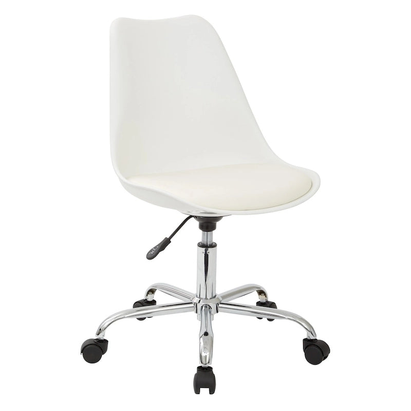 Pneumatic Chrome Base Office Chair