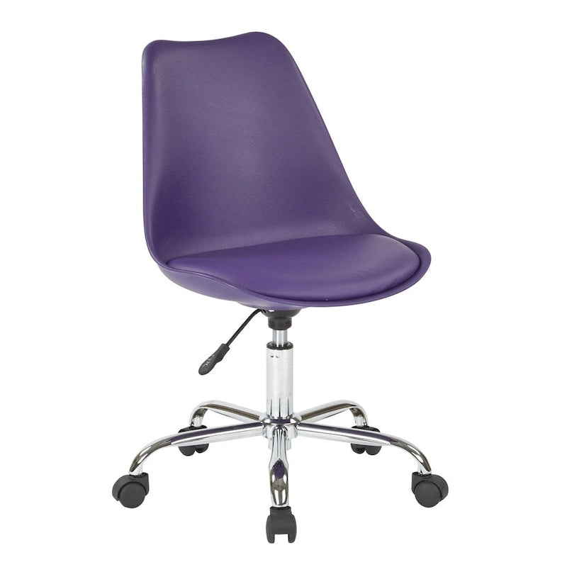Pneumatic Chrome Base Office Chair