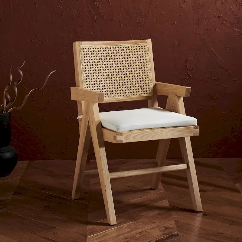 Rattan Arm Chair - 21W x 23D x 34H
