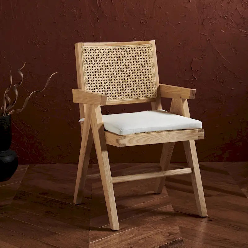 Rattan Arm Chair - 21W x 23D x 34H