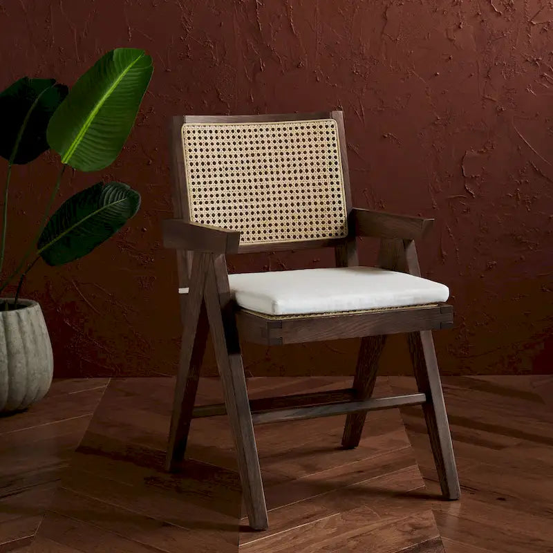 Rattan Arm Chair - 21W x 23D x 34H