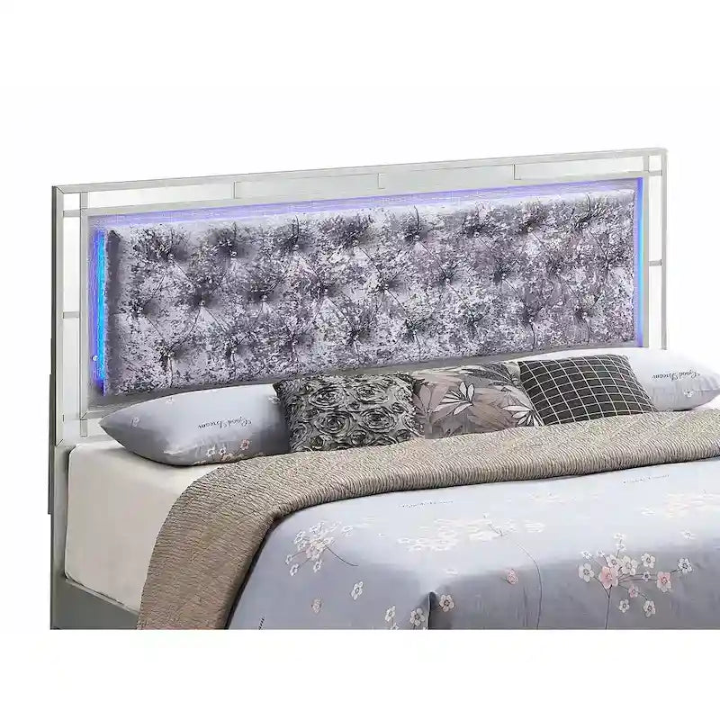 Silver Champagne Full Panel Bed