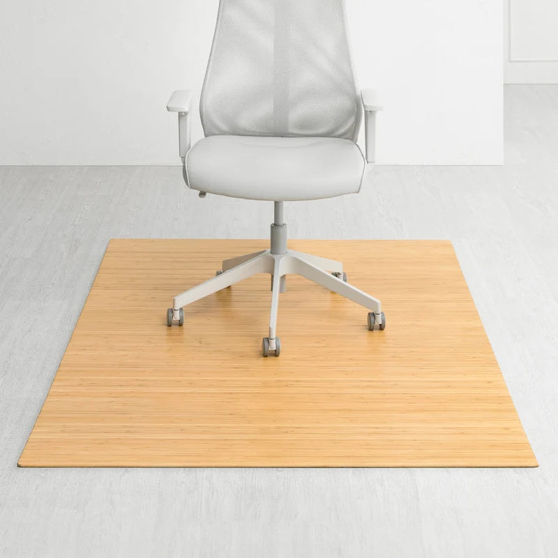 Eco Bamboo Rectangular Chair Mat - 72 x 48